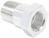 Temperature Probe Adapter Silver 3/8" Male 5/8" Female AF660-06S - Aeroflow