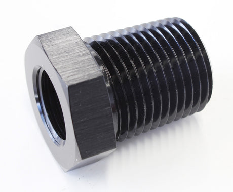 Temperature Probe Adapter Black 1/2" Male 5/8" Female AF660-08BLK - Aeroflow