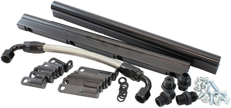GM LS Fuel Rail Kit EFI Intake Manifold Cathedral Port LS1 LS2 AF6999-5000 - Aeroflow