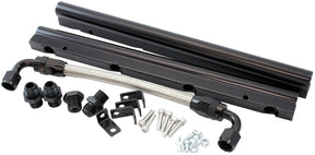 GM LS Fuel Rail Kit EFI Intake Manifold Cathedral Hi Rise LS1LS2 AF6999-5001 - Aeroflow