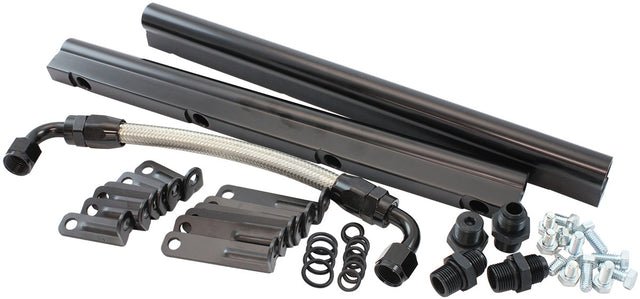 GM LS Fuel Rail Kit EFI Intake Manifold Rectangle Port LS3 AF6999-6000 - Aeroflow