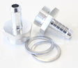 Holley Inlet Fitting 3/8" Barb Silver 7/8" x 20 To 3/8" Barb AF700-01S - Aeroflow