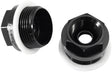 Holley Carb Inlet Fitting Black Male 7/8-20" To 5/8-18" AF700-03BLK - Aeroflow