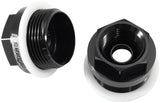 Holley Carb Inlet Fitting Black Male 7/8-20" To 5/8-18" AF700-03BLK - Aeroflow