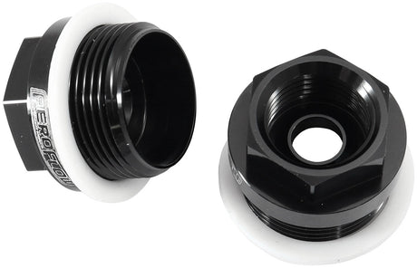 Holley Carb Inlet Fitting Black Male 7/8-20" To 5/8-18" AF700-03BLK - Aeroflow
