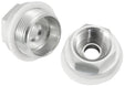 Holley Carb Inlet Fitting Silver Male 7/8-20" To 5/8-18" AF700-03S - Aeroflow