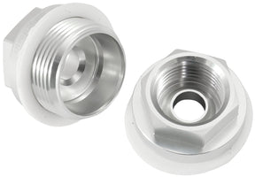 Holley Carb Inlet Fitting Silver Male 7/8-20" To 5/8-18" AF700-03S - Aeroflow