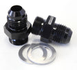 Bg / Demon Inlet Fitting -6AN Black 9/16" x 24 To -6AN Short AF701-06BLK - Aeroflow