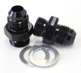 Bg / Demon Inlet Fitting -6AN Black 9/16" x 24 To -6AN Short AF701-06BLK - Aeroflow