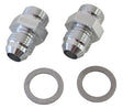 Bg / Demon Inlet Fitting -6AN Silver 9/16" x 24 To -6AN Shor AF701-06S - Aeroflow