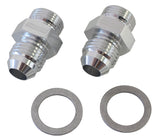 Bg / Demon Inlet Fitting -6AN Silver 9/16" x 24 To -6AN Shor AF701-06S - Aeroflow