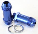 Bg / Demon Inlet Titting -8AN Blue 9/16" 45mm Long To -8AN AF701-08 - Aeroflow