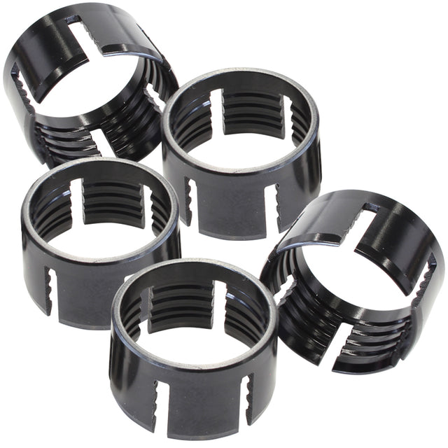 7000 Series Replacement Olives 5 Pieces Per Pack -4AN Black AF7029-04 - Aeroflow