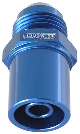 Press In Cover Breather Adapteto -8AN Blue BA To FG Front AF708-08F - Aeroflow
