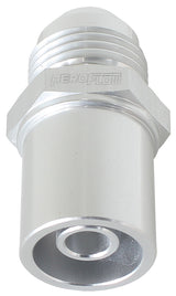 Press In Cover Breather Adapteto -8AN Silver BA To FG Front AF708-08FS - Aeroflow