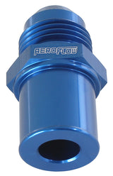 Press In Cover Breather Adapteto -8AN Blue BA To FG Rear AF708-08R - Aeroflow