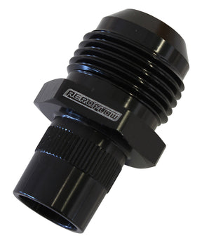 Press In Cover Breather Adapter Replaces Nissan 16mm Barb AF708-10-01BLK - Aeroflow