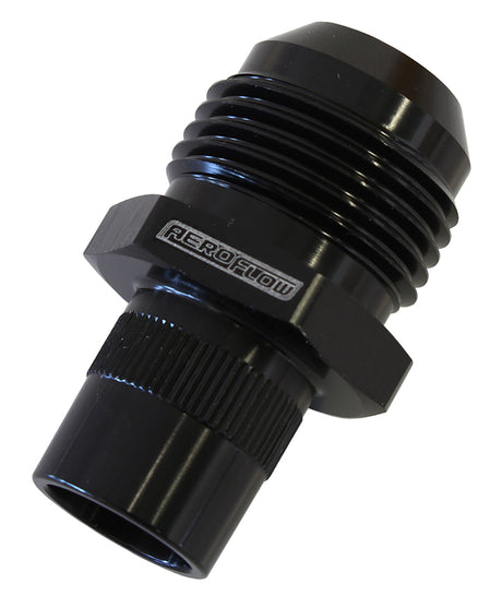 Press In Cover Breather Adapter Replaces Nissan 16mm Barb AF708-10-01BLK - Aeroflow