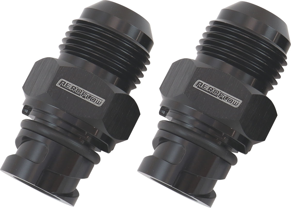 Screw In Cover Breather Adapter -10AN Suits Ford Coyote V8 AF708-10-09BLK - Aeroflow