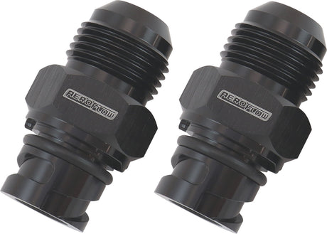 Screw In Cover Breather Adapter -10AN Suits Ford Coyote V8 AF708-10-09BLK - Aeroflow