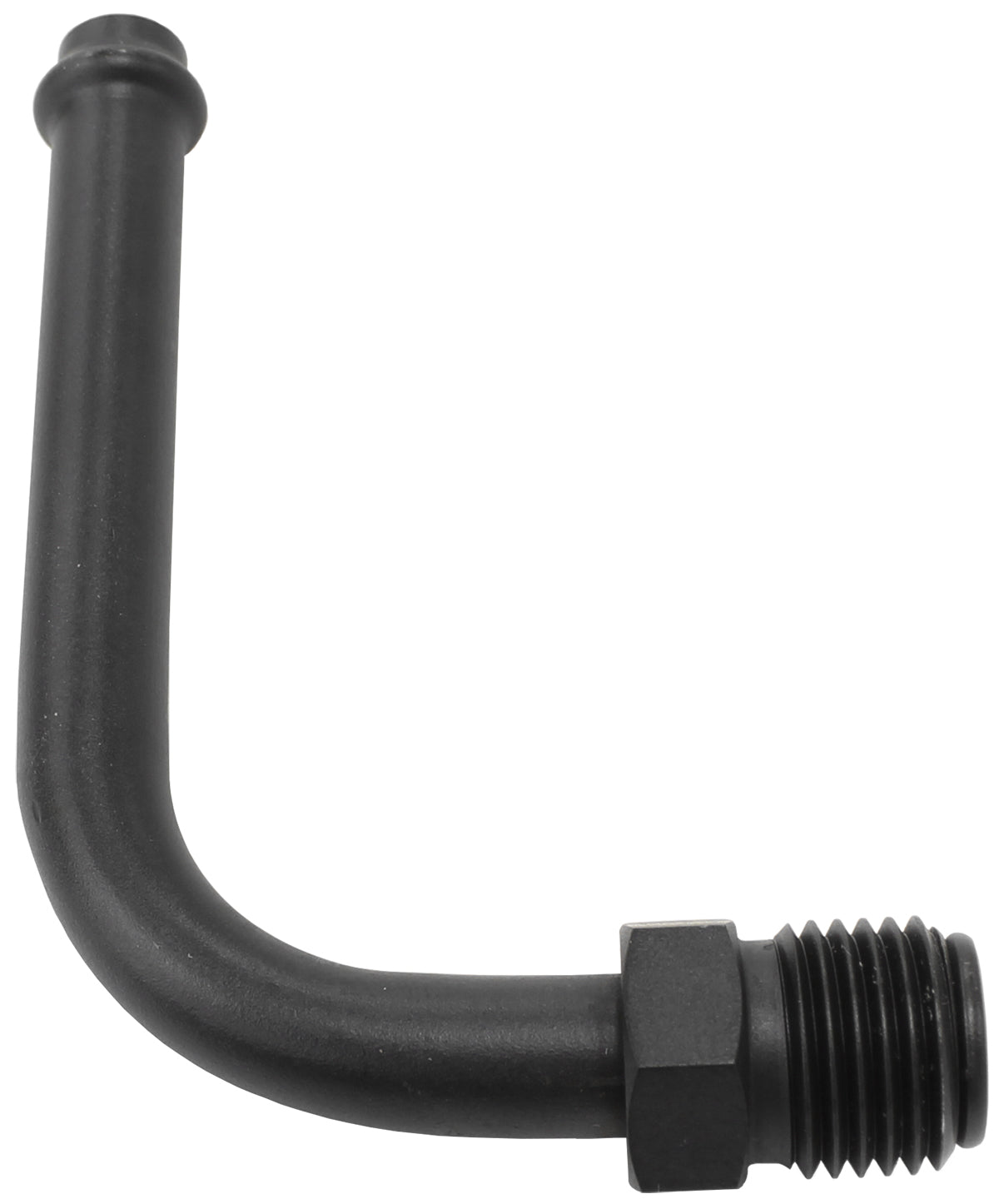 Holley / Stromberg Inlet FITTI1/2"-20 Thread To 5/16" 90 Deg AF714-26BLK - Aeroflow