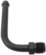 Holley / Stromberg Inlet FITTI1/2"-20 Thread To 5/16" 90 Deg AF714-26BLK - Aeroflow