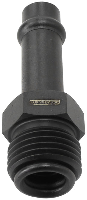 Holley Carb Inlet Fittings 5/8 Inverted To 3/8" Barb Straight AF714-31BLK - Aeroflow