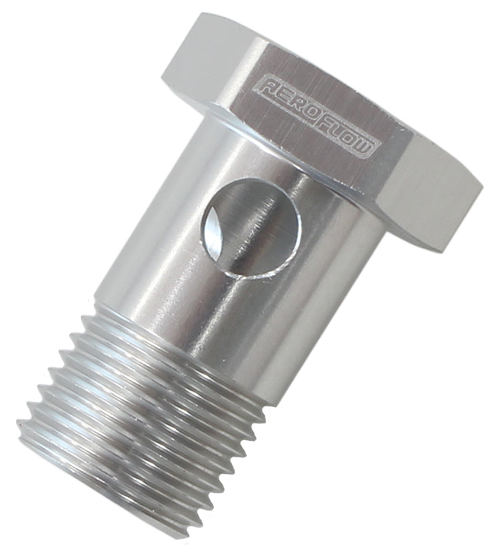 M18 x 1.5 Banjo Bolt Silver Use With -10AN 18mm Banjo AF717-10S - Aeroflow