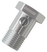 M18 x 1.5 Banjo Bolt Silver Use With -10AN 18mm Banjo AF717-10S - Aeroflow