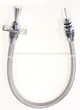 GM Powerglide Trans Dipstick Firewall Mount Chrome Finish AF72-2501 - Aeroflow