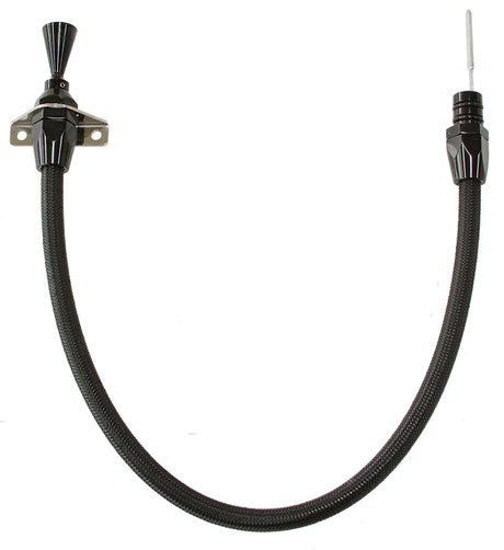GM Powerglide Trans Dipstick Firewall Mount Black Finish AF72-2501BLK - Aeroflow