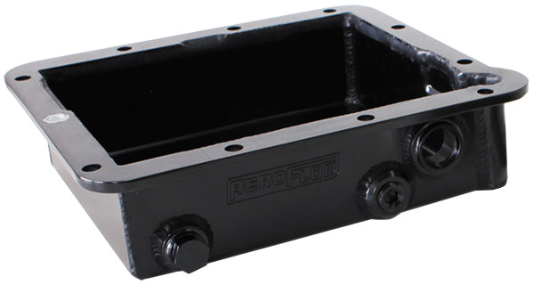 Ford C4 3" Deep Fabric Trans Mission Pan Inc Mounting Acces AF72-3000BLK - Aeroflow