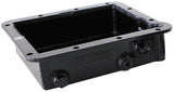 Ford C4 3" Deep Fabric Trans Mission Pan Inc Mounting Acces AF72-3000BLK - Aeroflow