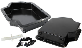 TH400 3" Deep Fabricated Transmission Pan Inc Filter Extensi AF72-3001BLK - Aeroflow