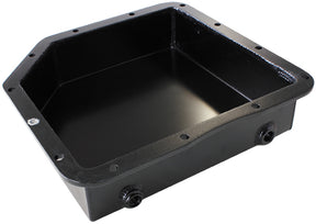 TH350 3" Deep Fabricated Transpan Black Inc Filter Extension AF72-3003BLK - Aeroflow