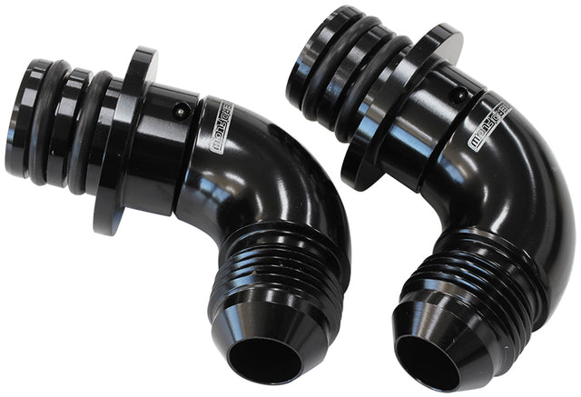 Ford 6R Trans Cooler Port Fittings Full Flow -8AN AF72-5051 - Aeroflow