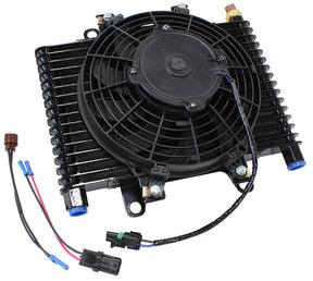 13.5 x 9" Comp Trans Cooler With 120w Fan & Switch 1/2NPT AF72-6000 - Aeroflow