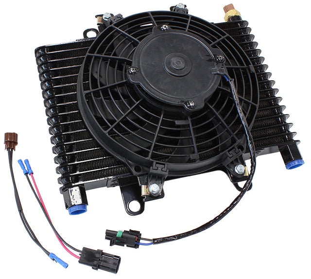 13.5 x 9" Comp Trans Cooler With 120w Fan & Switch 1/2NPT AF72-6000 - Aeroflow