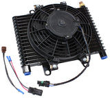 13.5 x 9" Comp Trans Cooler With 120w Fan & Switch -10ORB AF72-6001 - Aeroflow