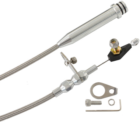 Kickdown Cable TH700 4L60 Early Chrome Finish AF72-7000 - Aeroflow