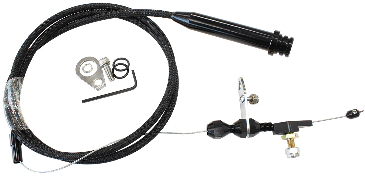 Kickdown Cable TH700 4L60 Early Black Finish AF72-7000BLK - Aeroflow