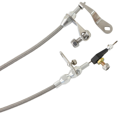Kickdown Cable C6 Chrome Finish AF72-7001 - Aeroflow