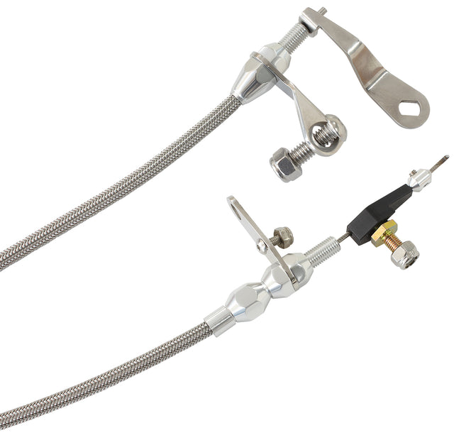Kickdown Cable C6 Chrome Finish AF72-7001 - Aeroflow