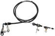 Kickdown Cable C6 Black Finish AF72-7001BLK - Aeroflow