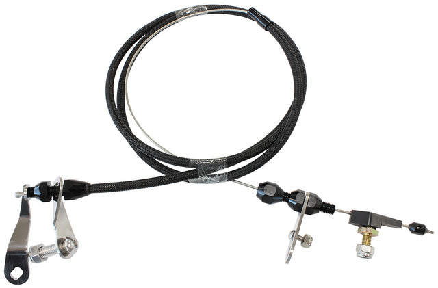 Kickdown Cable C6 Black Finish AF72-7001BLK - Aeroflow