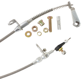 Kickdown Ford Aod Cable Chrome Finish AF72-7005 - Aeroflow