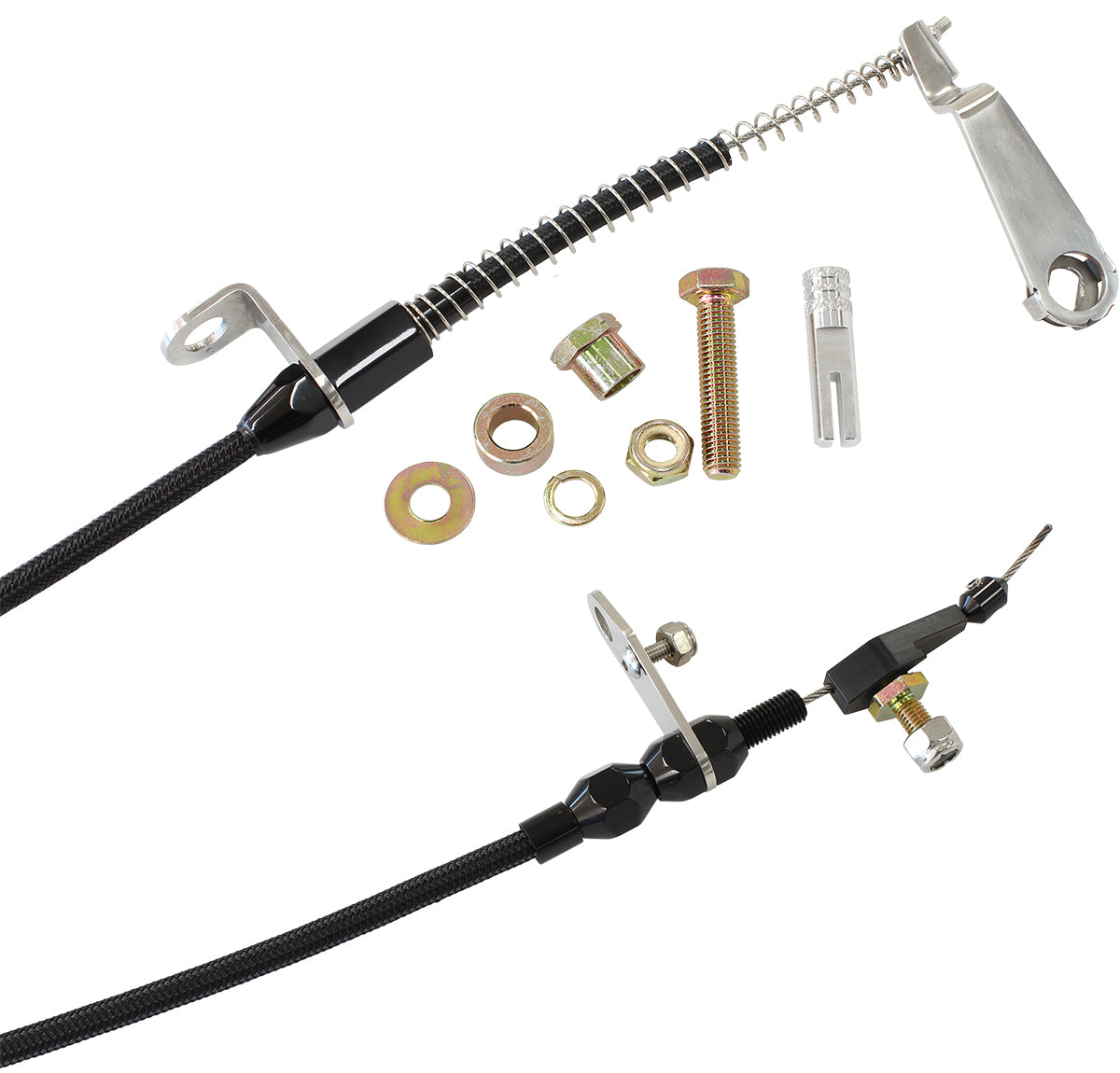 Kickdown Ford Aod Cable Black Finish AF72-7005BLK - Aeroflow