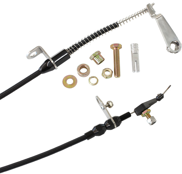 Kickdown Ford Aod Cable Black Finish AF72-7005BLK - Aeroflow