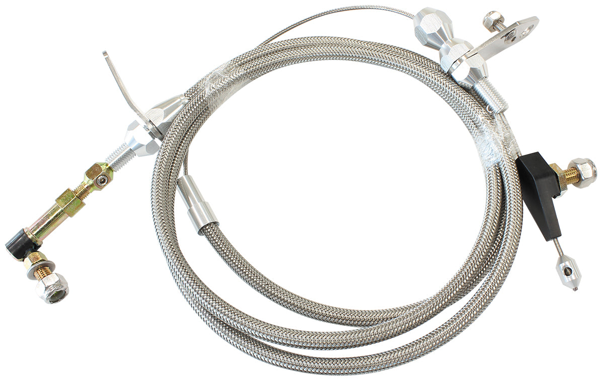 Kickdown Torqueflite 904 Cable Chrome Finish AF72-7006 - Aeroflow