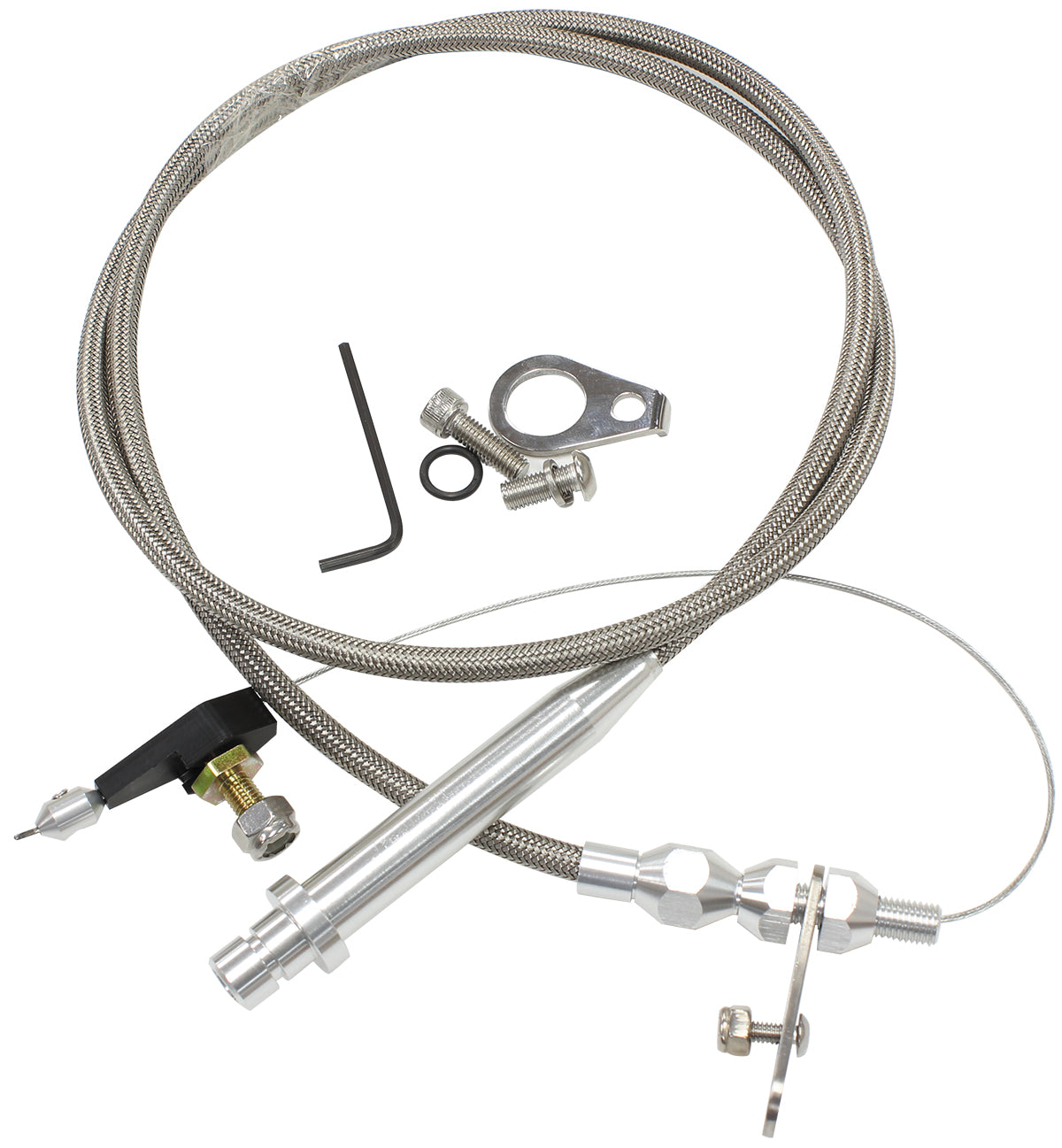 Kickdown GM TH350 Cable Chrome Finish AF72-7007 - Aeroflow